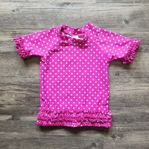 Ruffle Butts Polkadot Swim Suit Shirt